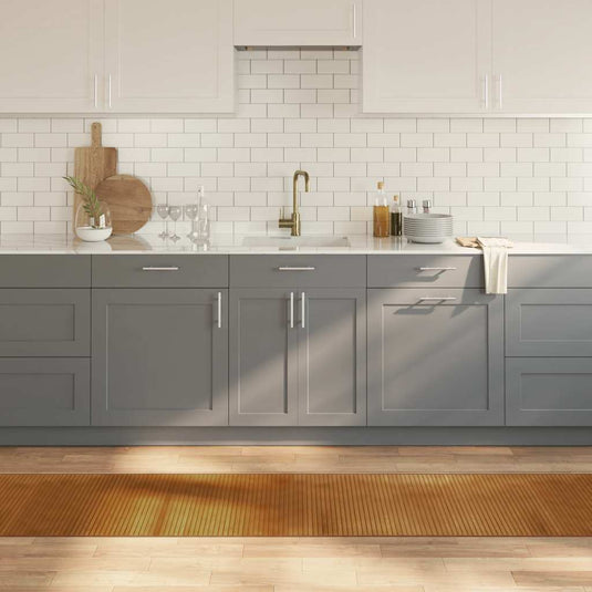 Vidaxl vloerkleed rechthoekig 60x300 cm bamboe bruin