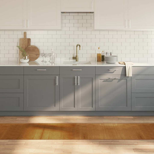 Vidaxl vloerkleed rechthoekig 60x500 cm bamboe bruin