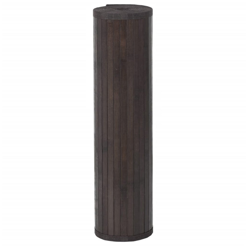 Load image into Gallery viewer, Vidaxl vloerkleed rechthoekig 60x1000 cm bamboe donkerbruin
