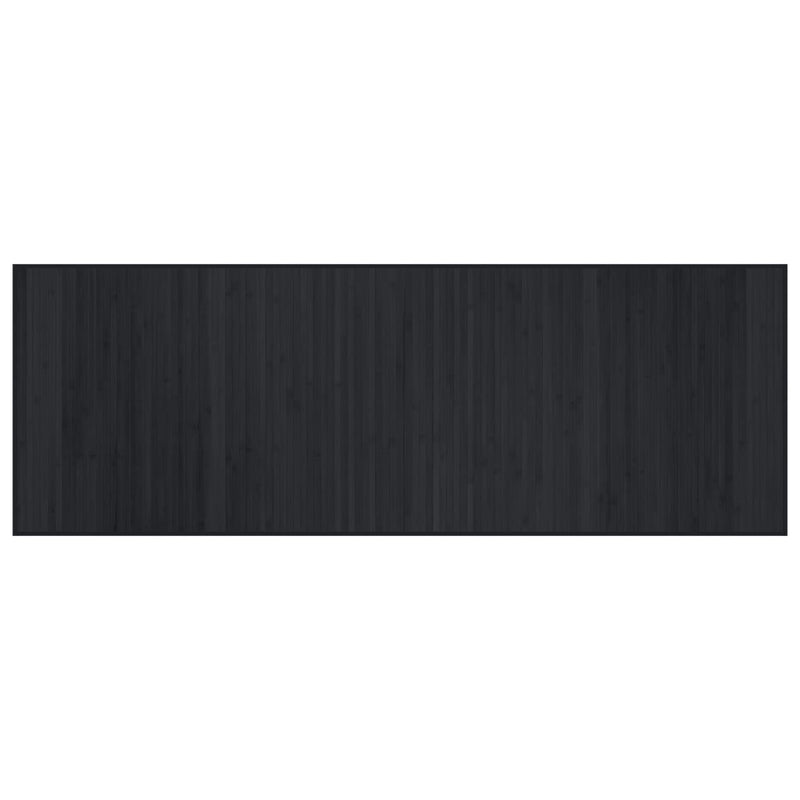 Load image into Gallery viewer, Vidaxl vloerkleed rechthoekig 70x200 cm bamboe zwart
