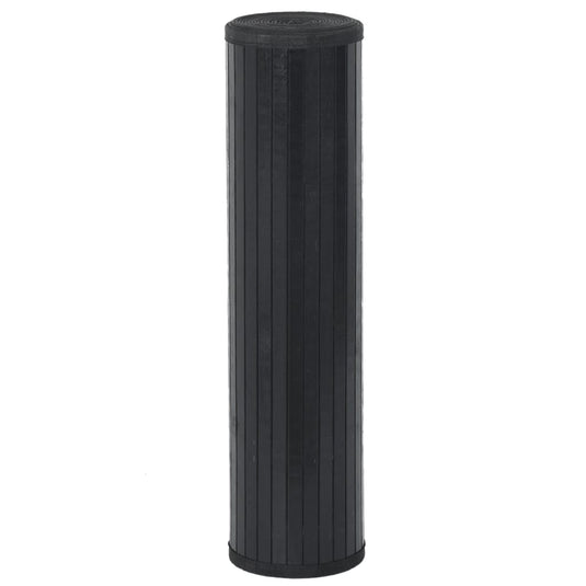 Vidaxl vloerkleed rechthoekig 70x200 cm bamboe zwart