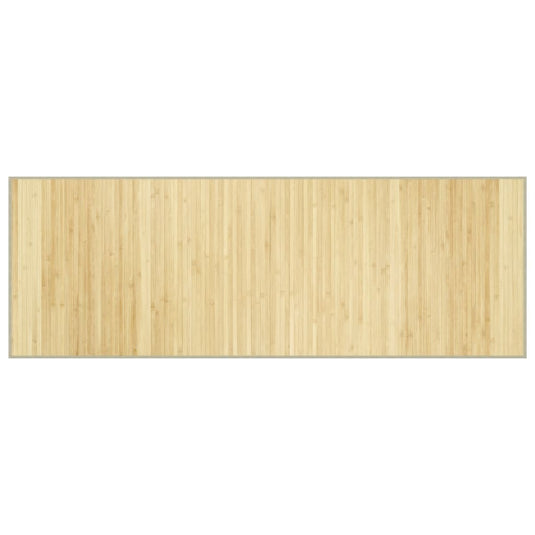 Vidaxl vloerkleed rechthoekig 70x200 cm bamboe lichtnaturel