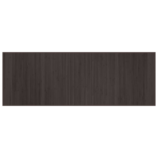 Vidaxl vloerkleed rechthoekig 70x200 cm bamboe donkerbruin