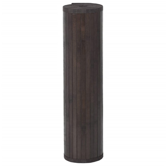Vidaxl vloerkleed rechthoekig 70x200 cm bamboe donkerbruin