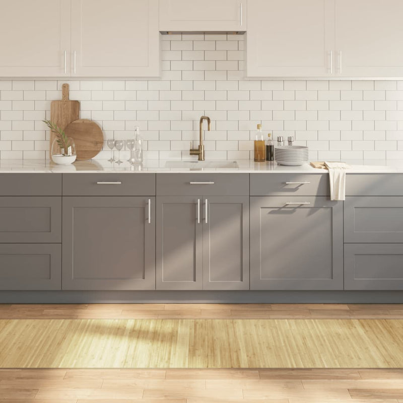 Load image into Gallery viewer, Vidaxl vloerkleed rechthoekig 70x400 cm bamboe lichtnaturel
