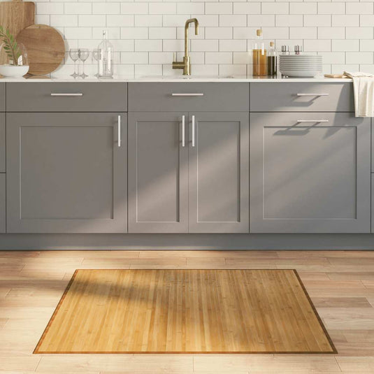 Vidaxl vloerkleed rechthoekig 80x100 cm bamboe naturel