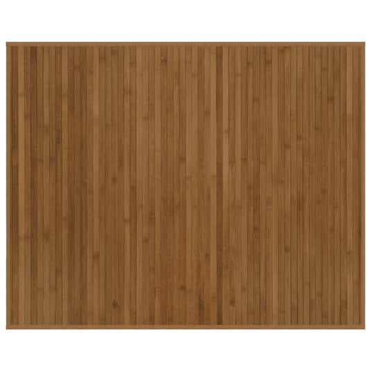 Vidaxl vloerkleed rechthoekig 80x100 cm bamboe bruin