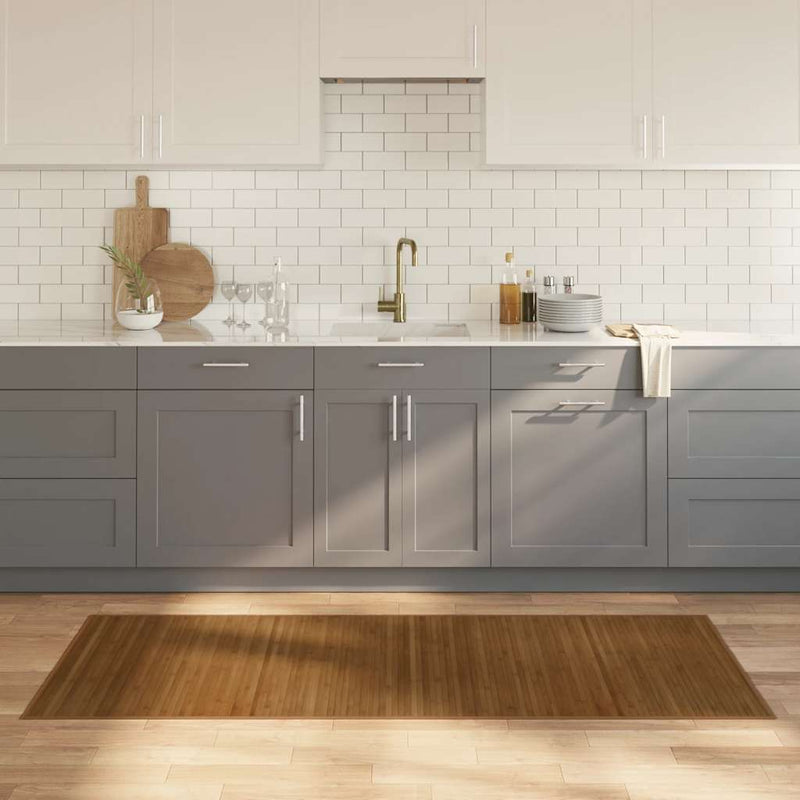 Load image into Gallery viewer, Vidaxl vloerkleed rechthoekig 80x200 cm bamboe bruin
