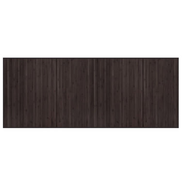Vidaxl vloerkleed rechthoekig 80x200 cm bamboe donkerbruin