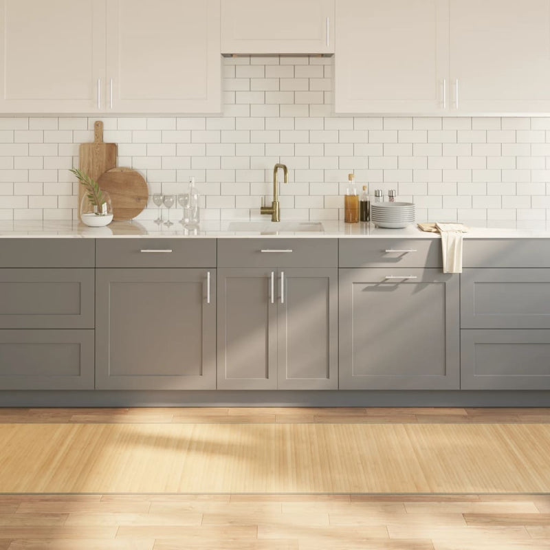 Load image into Gallery viewer, Vidaxl vloerkleed rechthoekig 80x400 cm bamboe lichtnaturel
