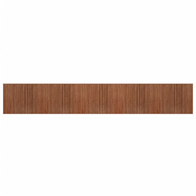 Load image into Gallery viewer, Vidaxl vloerkleed rechthoekig 80x1000 cm bamboe bruin
