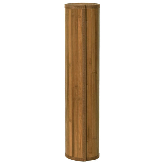 Vidaxl vloerkleed rechthoekig 80x1000 cm bamboe bruin