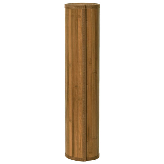 Vidaxl vloerkleed vierkant 100x100 cm bamboe bruin