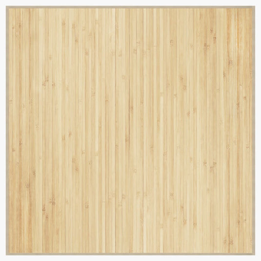 Vidaxl vloerkleed vierkant 100x100 cm bamboe lichtnaturel