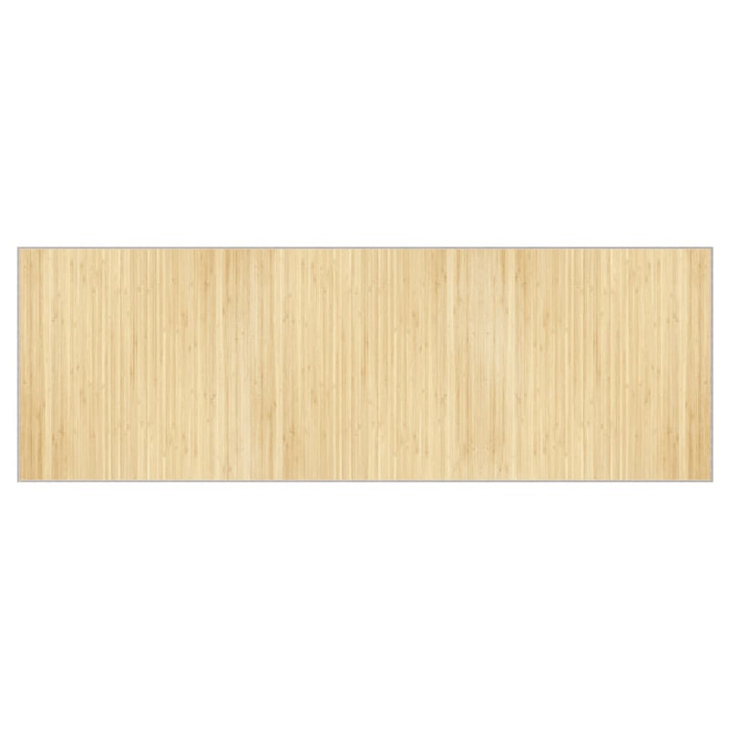 Load image into Gallery viewer, Vidaxl vloerkleed rechthoekig 100x300 cm bamboe lichtnaturel

