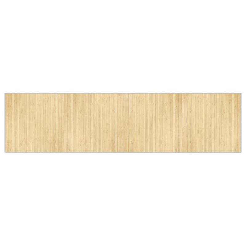 Load image into Gallery viewer, Vidaxl vloerkleed rechthoekig 100x400 cm bamboe lichtnaturel
