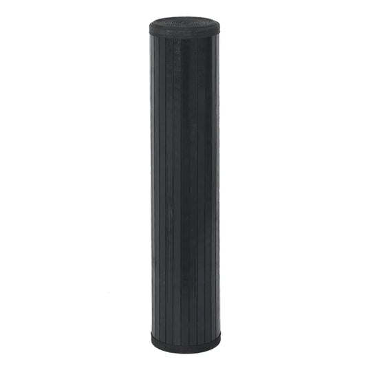 Vidaxl vloerkleed rechthoekig 100x1000 cm bamboe zwart