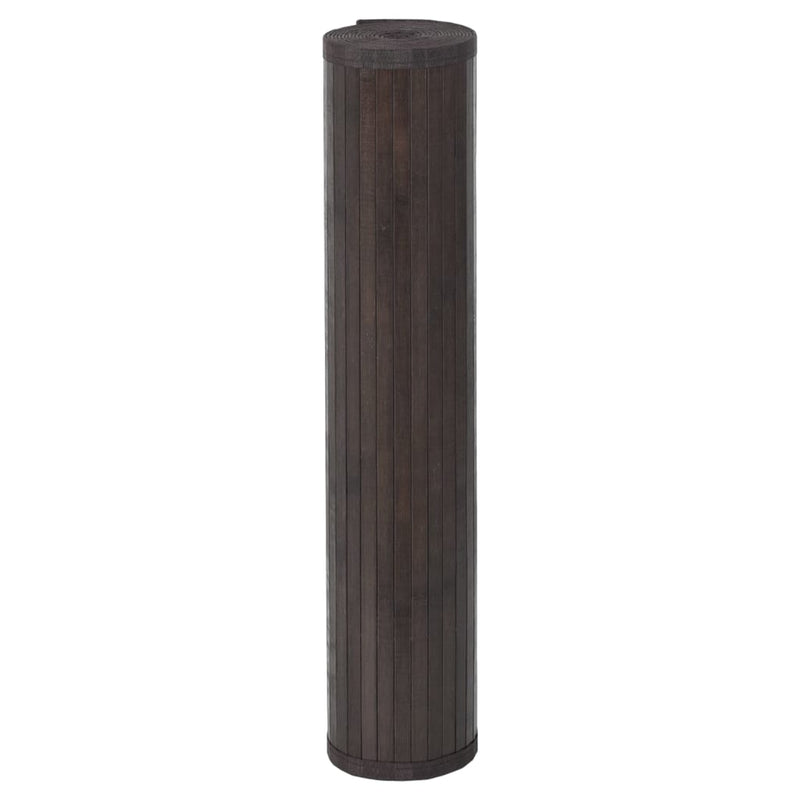 Load image into Gallery viewer, Vidaxl vloerkleed rechthoekig 100x1000 cm bamboe donkerbruin
