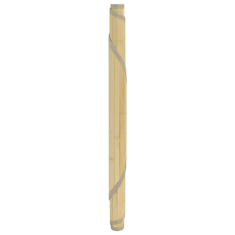 Load image into Gallery viewer, Vidaxl vloerkleed rond 60 cm bamboe lichtnaturel

