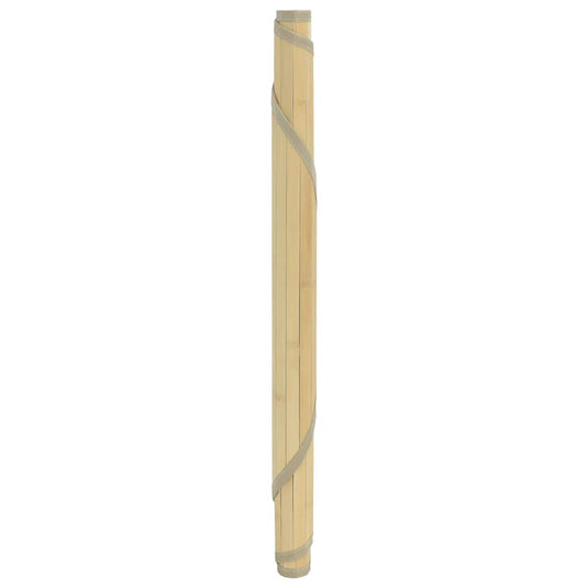 Vidaxl vloerkleed rond 60 cm bamboe lichtnaturel