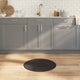 Vidaxl vloerkleed rond 60 cm bamboe donkerbruin