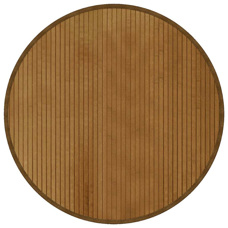 Load image into Gallery viewer, Vidaxl vloerkleed rond 80 cm bamboe bruin
