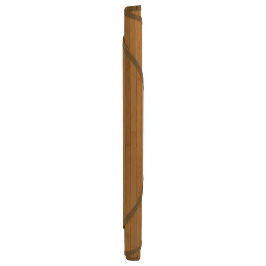 Vidaxl vloerkleed rond 80 cm bamboe bruin