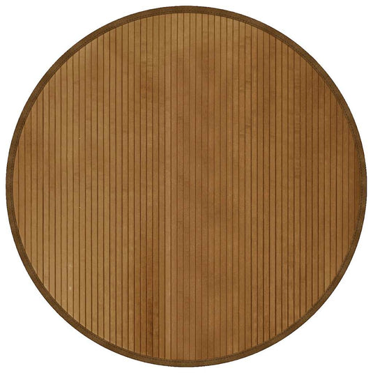 Vidaxl vloerkleed rond 100 cm bamboe bruin