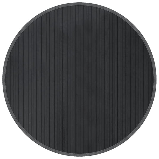 Vidaxl vloerkleed rond 100 cm bamboe grijs