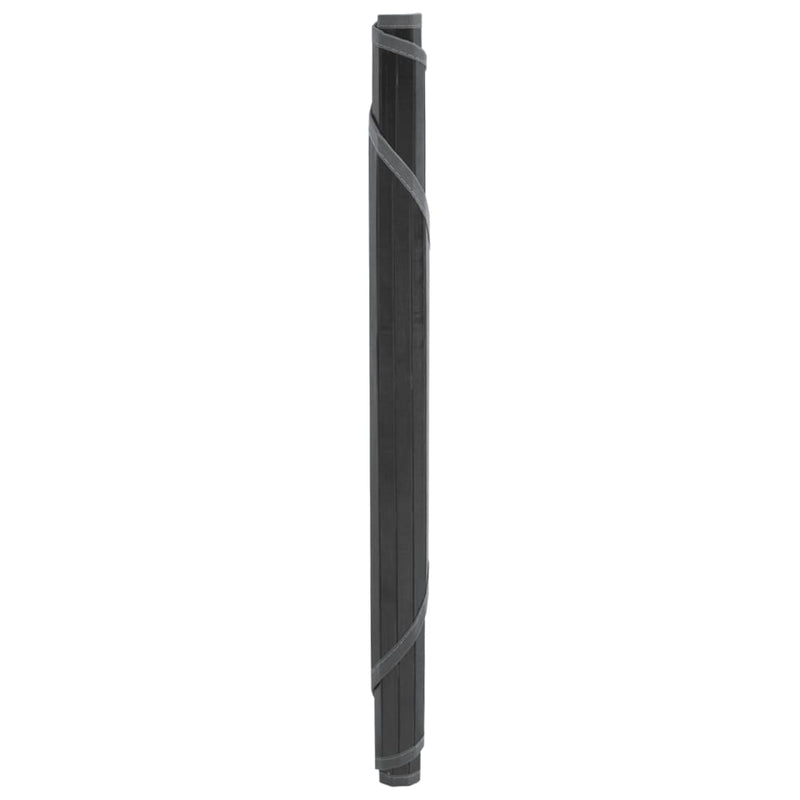 Load image into Gallery viewer, Vidaxl vloerkleed rond 100 cm bamboe grijs
