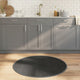 Vidaxl vloerkleed rond 100 cm bamboe grijs