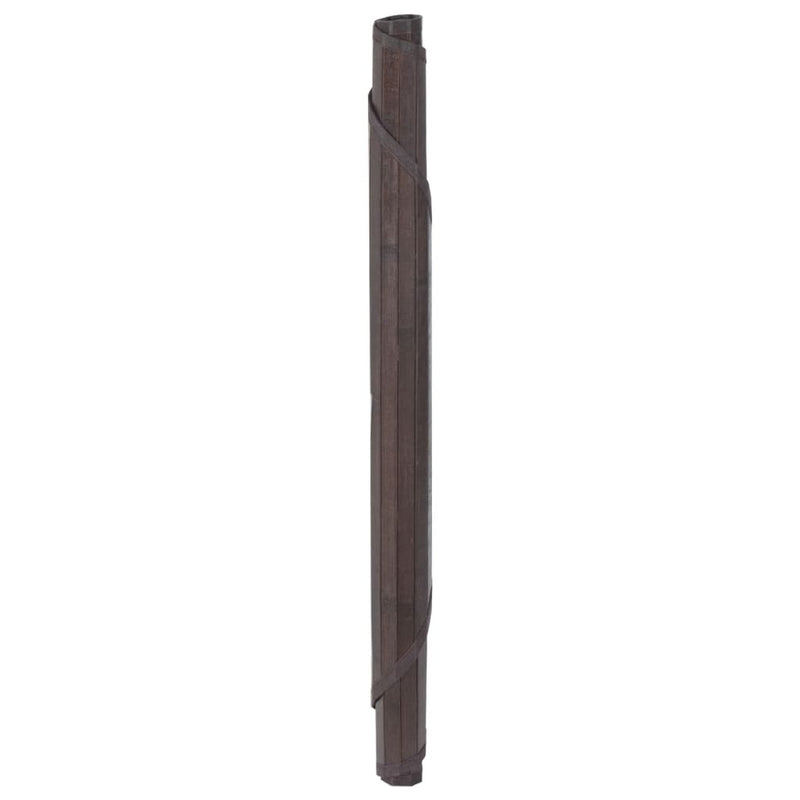 Load image into Gallery viewer, Vidaxl vloerkleed rond 100 cm bamboe donkerbruin
