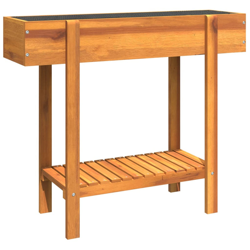 Load image into Gallery viewer, Vidaxl plantenbak verhoogd 90x30x75 cm massief acaciahout
