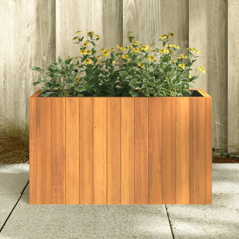 Load image into Gallery viewer, Vidaxl plantenbak 59x27,5x35 cm massief acaciahout
