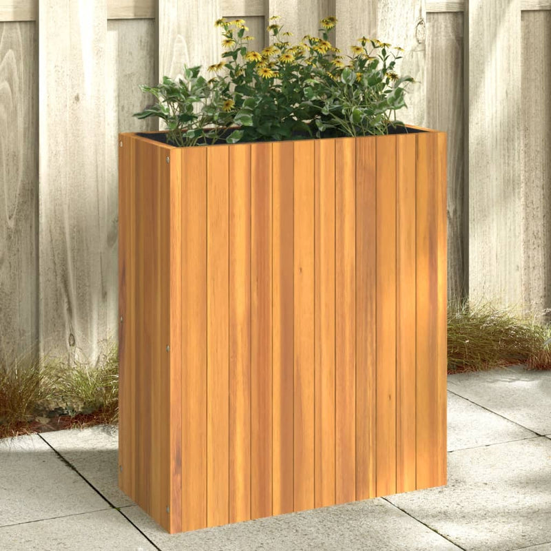 Load image into Gallery viewer, Vidaxl plantenbak 59x27,5x70 cm massief acaciahout
