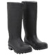 Vidaxl regenlaarzen maat 39 pvc zwart