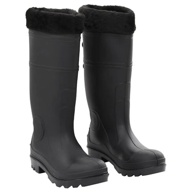 Vidaxl regenlaarzen met verwijderbare sokken maat 40 pvc zwart