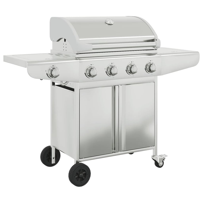 Load image into Gallery viewer, VidaXL Gasbarbecue met 5 branders roestvrij staal zilverkleurig
