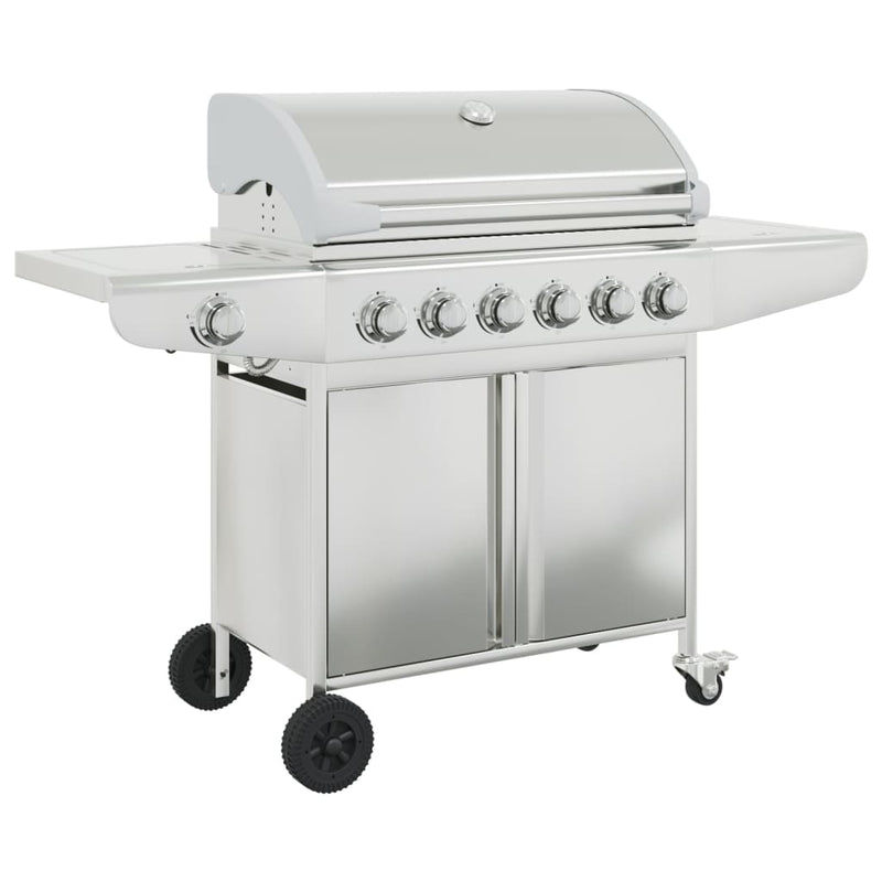 Load image into Gallery viewer, VidaXL Gasbarbecue met 7 branders roestvrij staal zilverkleurig
