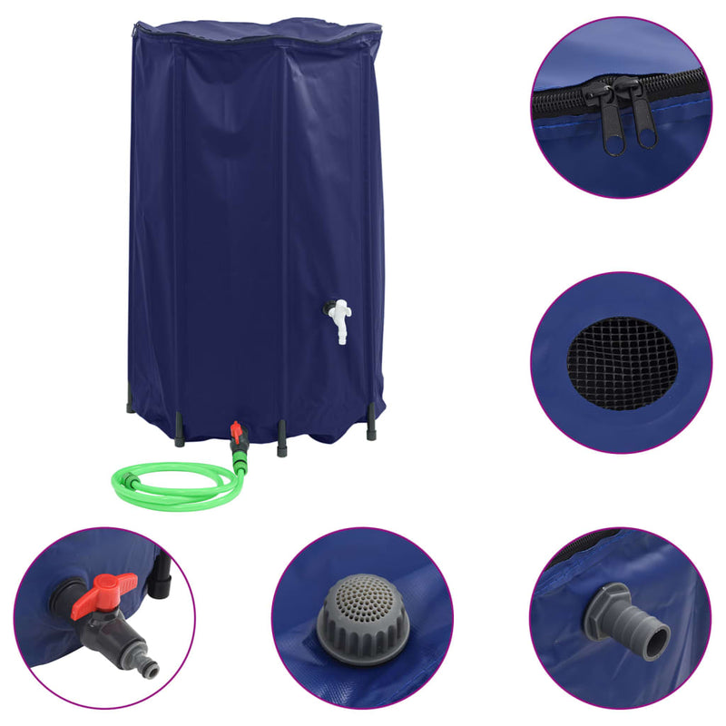 Load image into Gallery viewer, Vidaxl watertank met kraan opvouwbaar 500 l pvc
