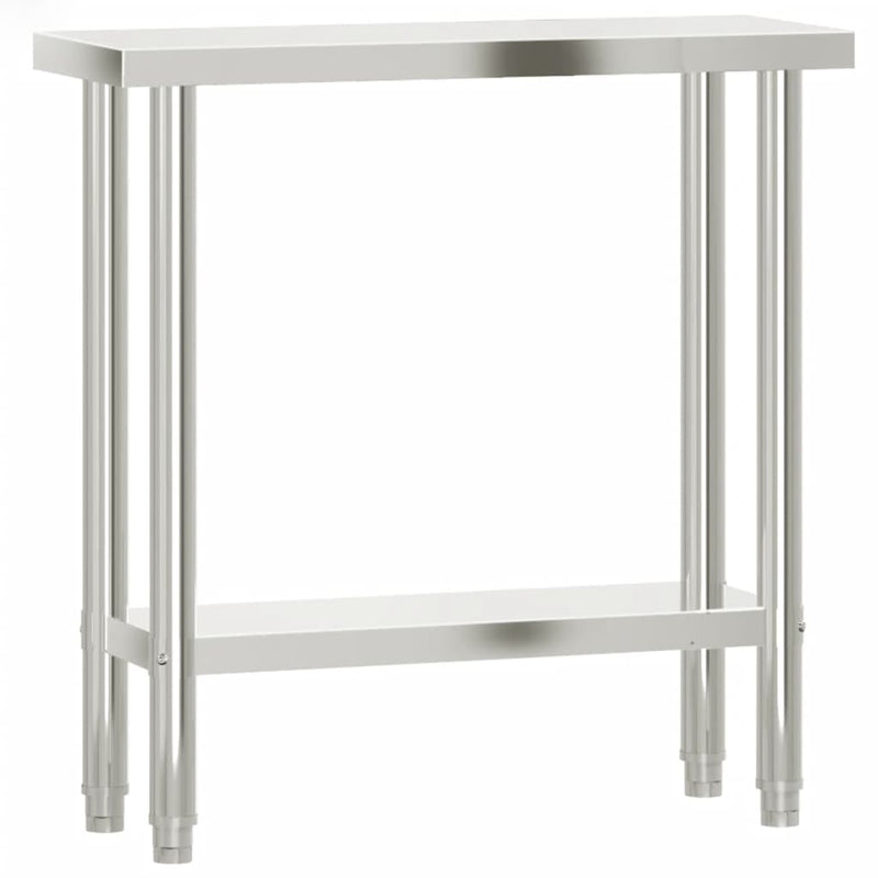 Load image into Gallery viewer, Vidaxl keukenwerktafel 82,5x30x85 cm roestvrij staal
