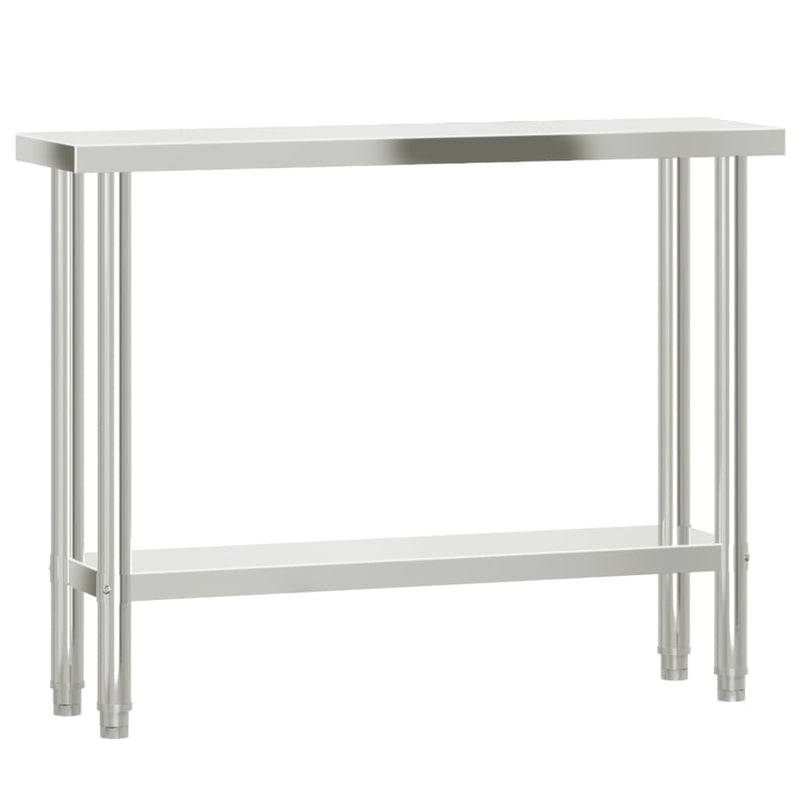 ギャラリービューアに画像をロードする, Vidaxl keukenwerktafel 110x30x85 cm roestvrij staal
