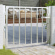 VidaXL Poort 100x75 cm roestvrij staal