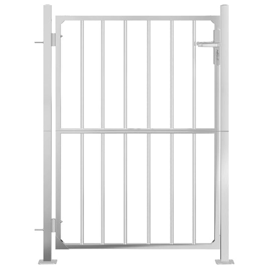 VidaXL Tuinpoort 100x150 cm roestvrij staal