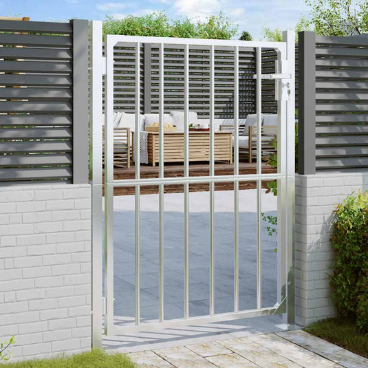 VidaXL Tuinpoort 100x150 cm roestvrij staal