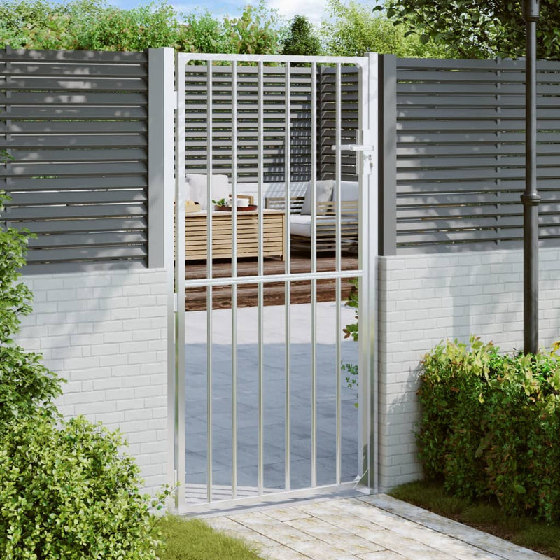 Load image into Gallery viewer, VidaXL Tuinpoort 100x200 cm roestvrij staal
