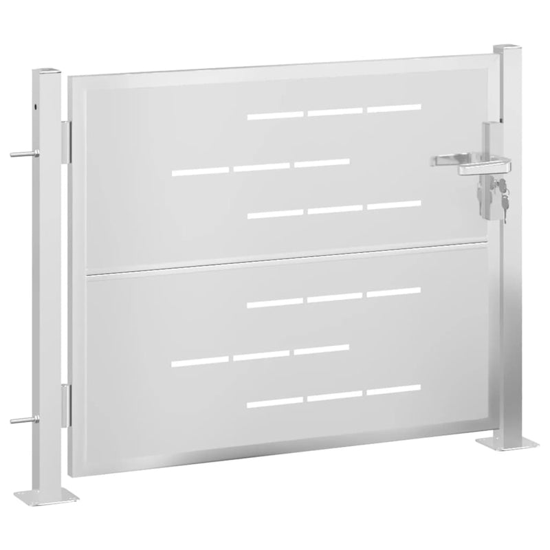 Afbeelding laden in galerijviewer, VidaXL Poort 100x75 cm roestvrij staal
