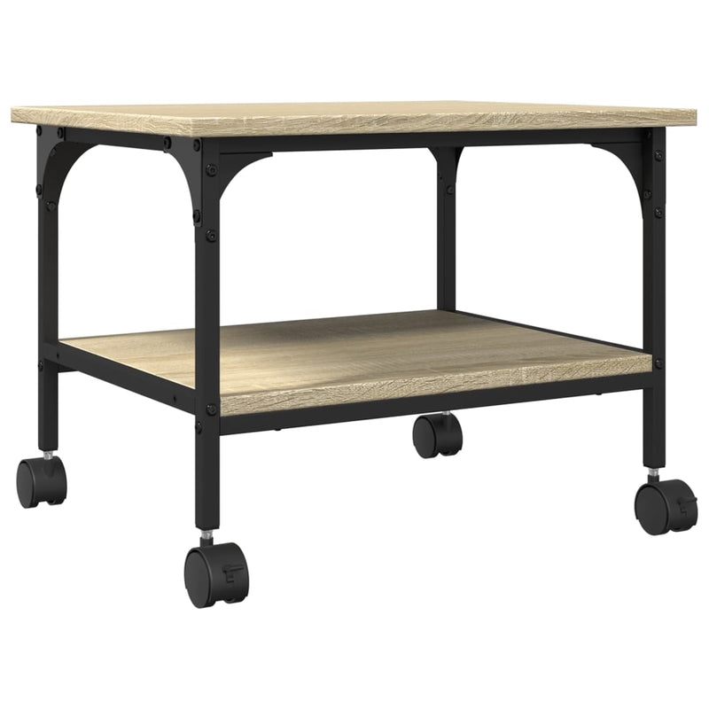 Load image into Gallery viewer, Vidaxl printerkastje 2-laags 50x40x38 cm bewerkt hout sonoma eiken
