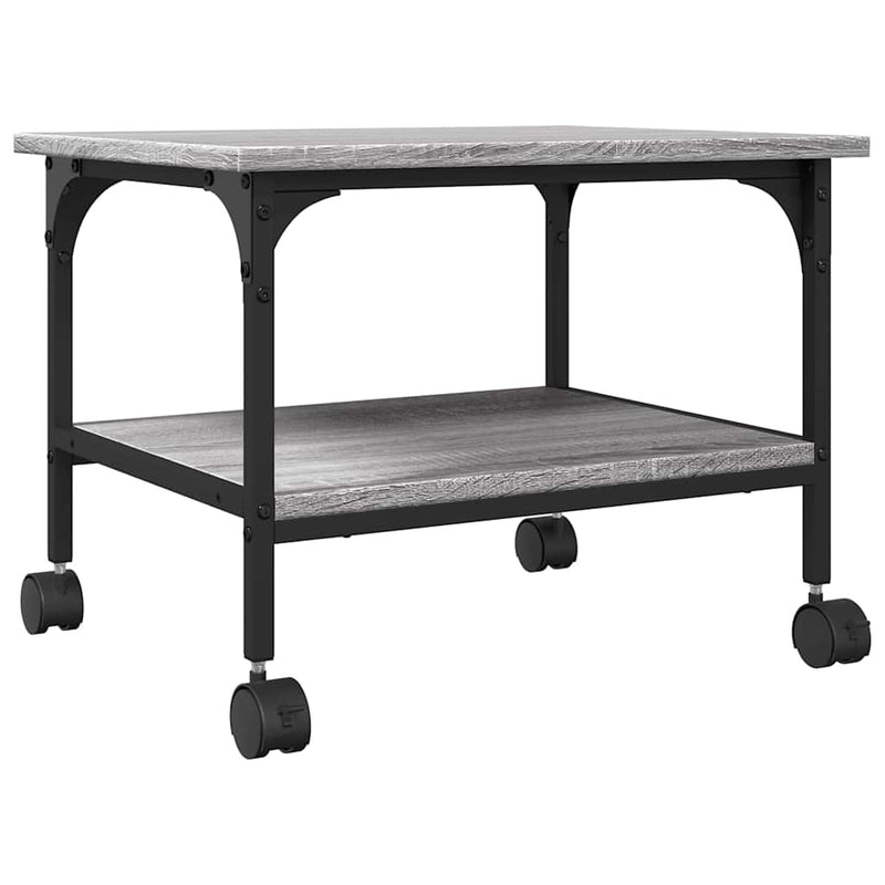 Load image into Gallery viewer, Vidaxl printerkastje 2-laags 50x40x38 cm bewerkt hout grijs sonoma
