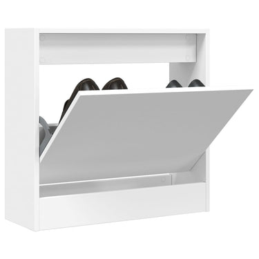 Vidaxl schoenenkast 60x21x57 cm bewerkt hout wit